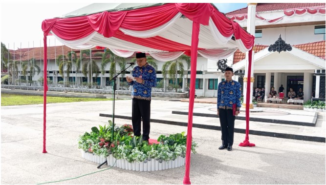 Sekda Barsel Pimpin Apel Peringatan Hari OTDA ke-28 Tahun&nbsp;2024