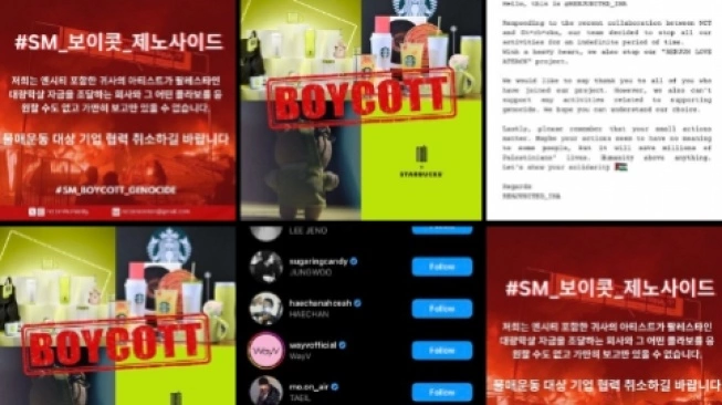 SM Umumkan Kolaborasi NCT dengan Starbucks, NCTzen Kecam Keras Agensi yang Tutup Mata Terkait Genosida di&nbsp;Palestina