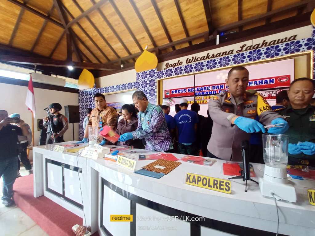 Ops Antik 2024, Polres Tala Ungkap 47 Kasus Narkoba dengan 54 Tersangka 2 di Antaranya&nbsp;Wanita