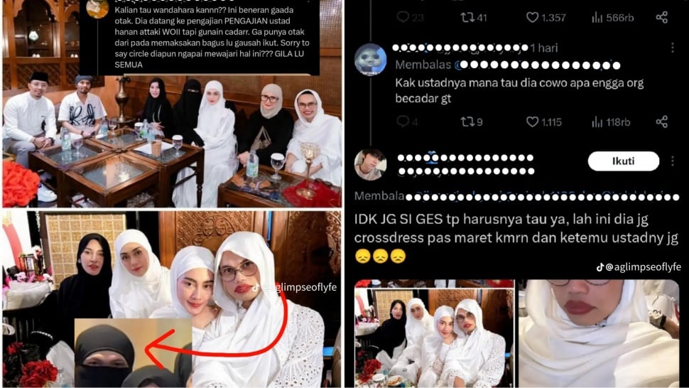 Ternyata Tak Hanya Sekali, Beredar Foto Lama Wanda Hara Kenakan Hijab di Kajian Ustaz Hanan&nbsp;Attaki