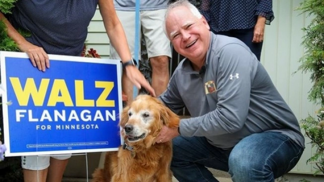 ‘Serang’ Cawapres Trump di Media Sosial, Tim Kamala Harris Manfaatkan Kucing Peliharaan Tim&nbsp;Walz